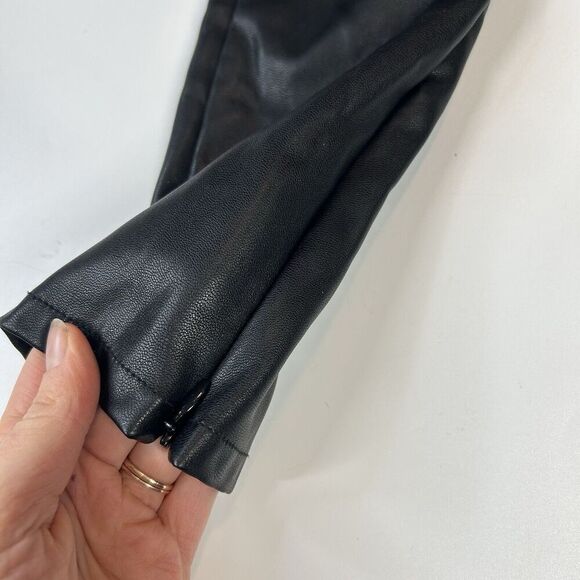 Velvet By Graham & Spencer Pants Womens Small Berdine Faux Leather Legging Black - Picture 8 of 13